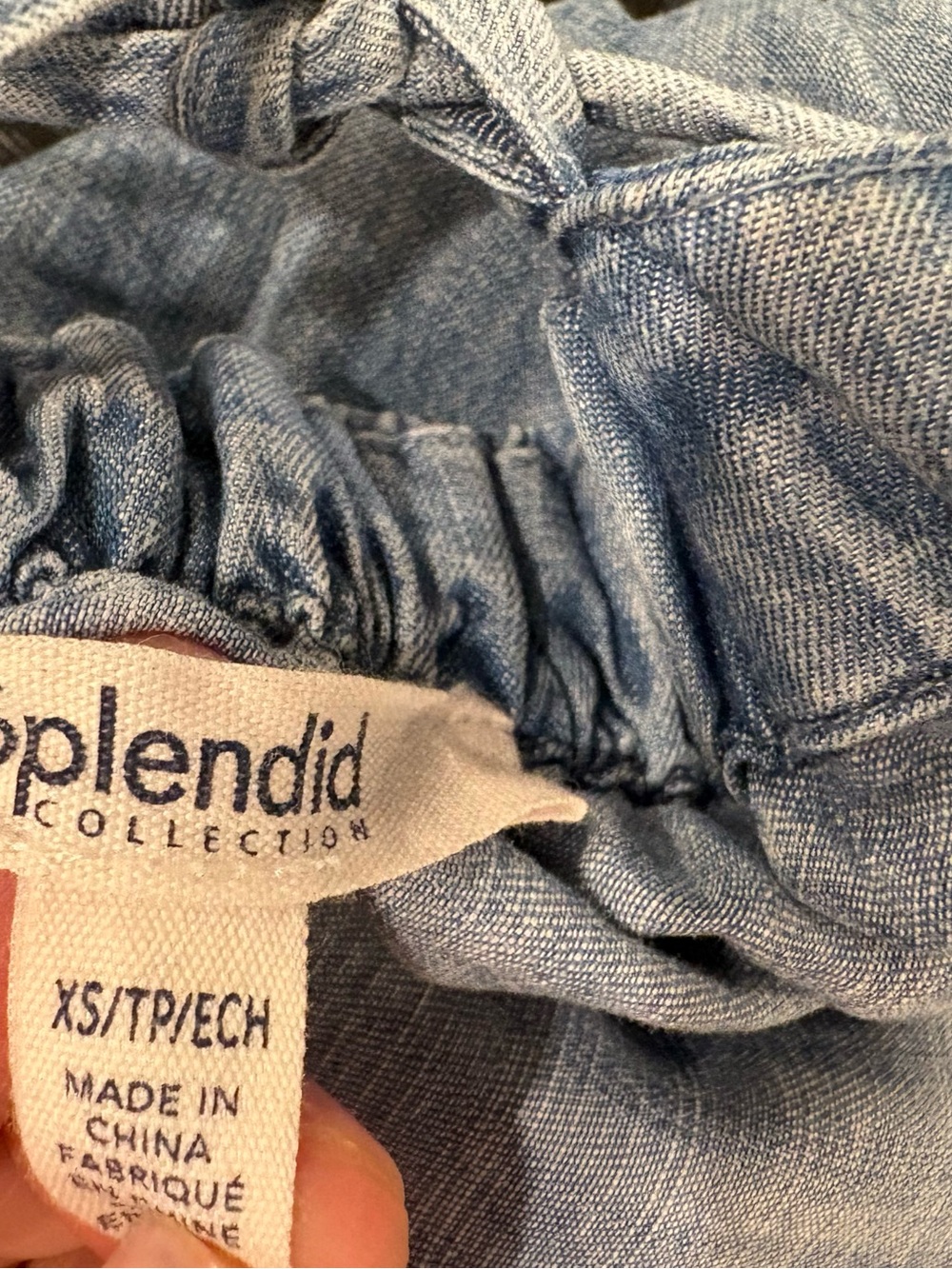 Splendid Light Blue Indigo Denim Slip Midi Dress - Picture 7 of 9